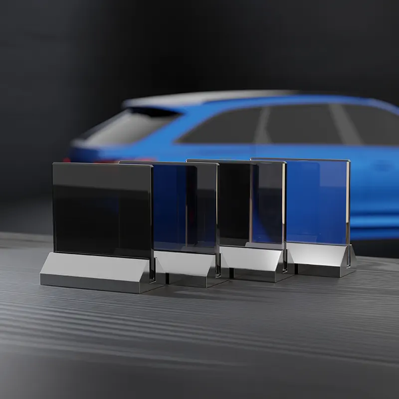 Car window tinting options including darkest legal tint for NSW