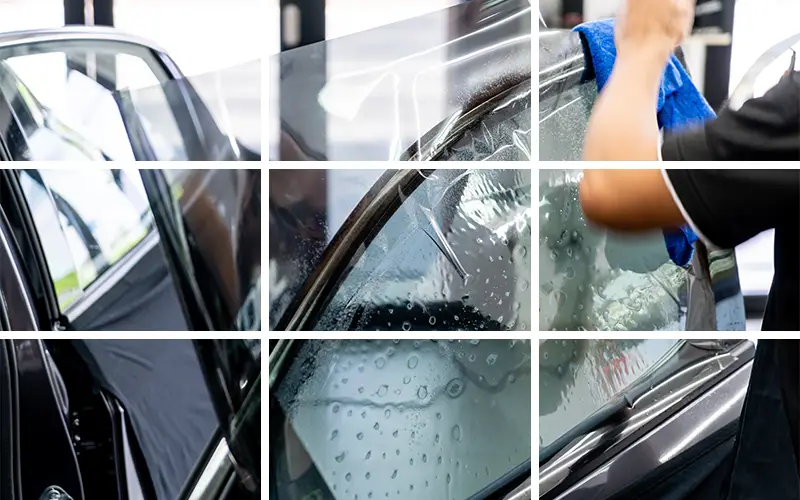 Car window tinting instalation